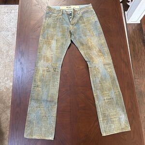 Kohzo Denim Newspaper Print Selvedge
